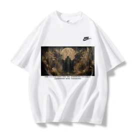 Футболка Nike T Shirts Unisex White Nike Short Sleeved With Dark Angel Design