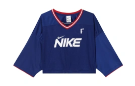 Футболка Nike Sportswear Women's V-Neck Pullover Sporty T-Shirt Blue
