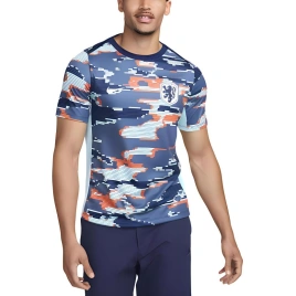 Футболка Nike T-Shirts Men Blue With White Lettering