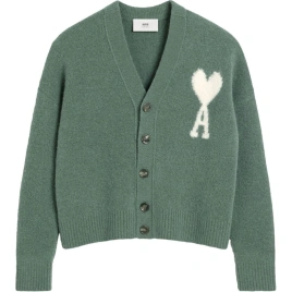 Свитер Ami Paris Ami De Coeur V neck Cardigan