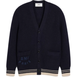 Свитер AMIPARIS Paris V Neck Ribbed Cardigan