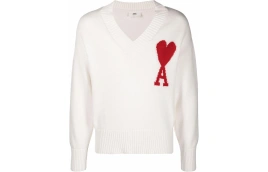 Свитер Ami V Neck Sweater