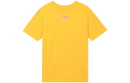 Футболка Nike Women'ss Logo Print Cartoon Crewneck Retro T-Shirt Yellow