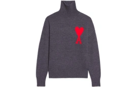 Свитер Ami Paris Ami De Coeur Roll Neck Jumper