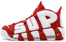 Supreme x Nike Air More Uptempo red