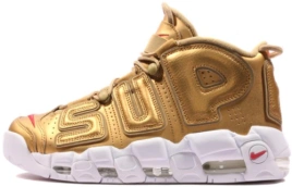Supreme x Nike Air More Uptempo Metallic Gold