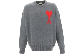 Свитер Ami Paris Ami De Coeur Merino Wool Oversized Crewneck Sweater