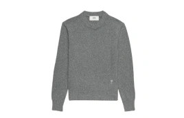 Свитер Ami Paris Cashmere blend Crew neck Jumper
