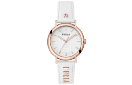 Часы Furla Wrist Watch Quartz Movement Genuine Leather Strap 38mm White Dial Women's Watch