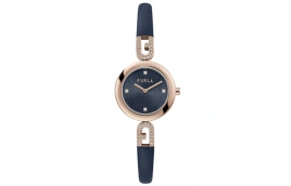 Часы Furla HERITAGE Series Wrist Watch Quartz Movement Stainless Steel Watchband 28mm Blue Dial Women's Watch WW00010011L3