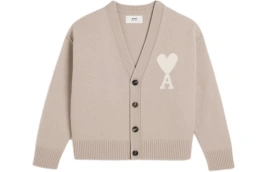 Свитер AMIPARIS Ami De Coeur Wool Cardigan